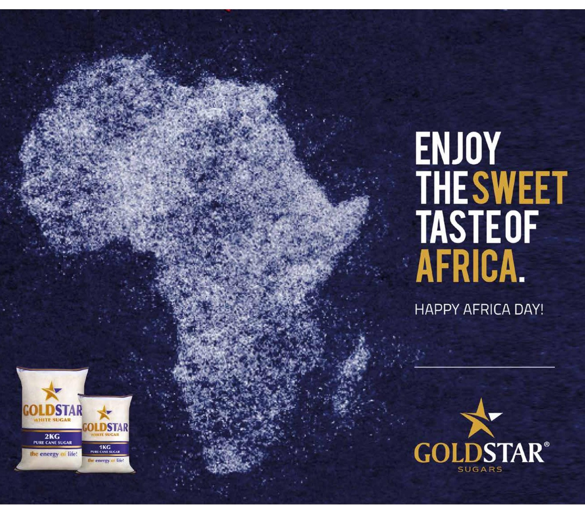 Goldstar Sugars — Africa Day press ad