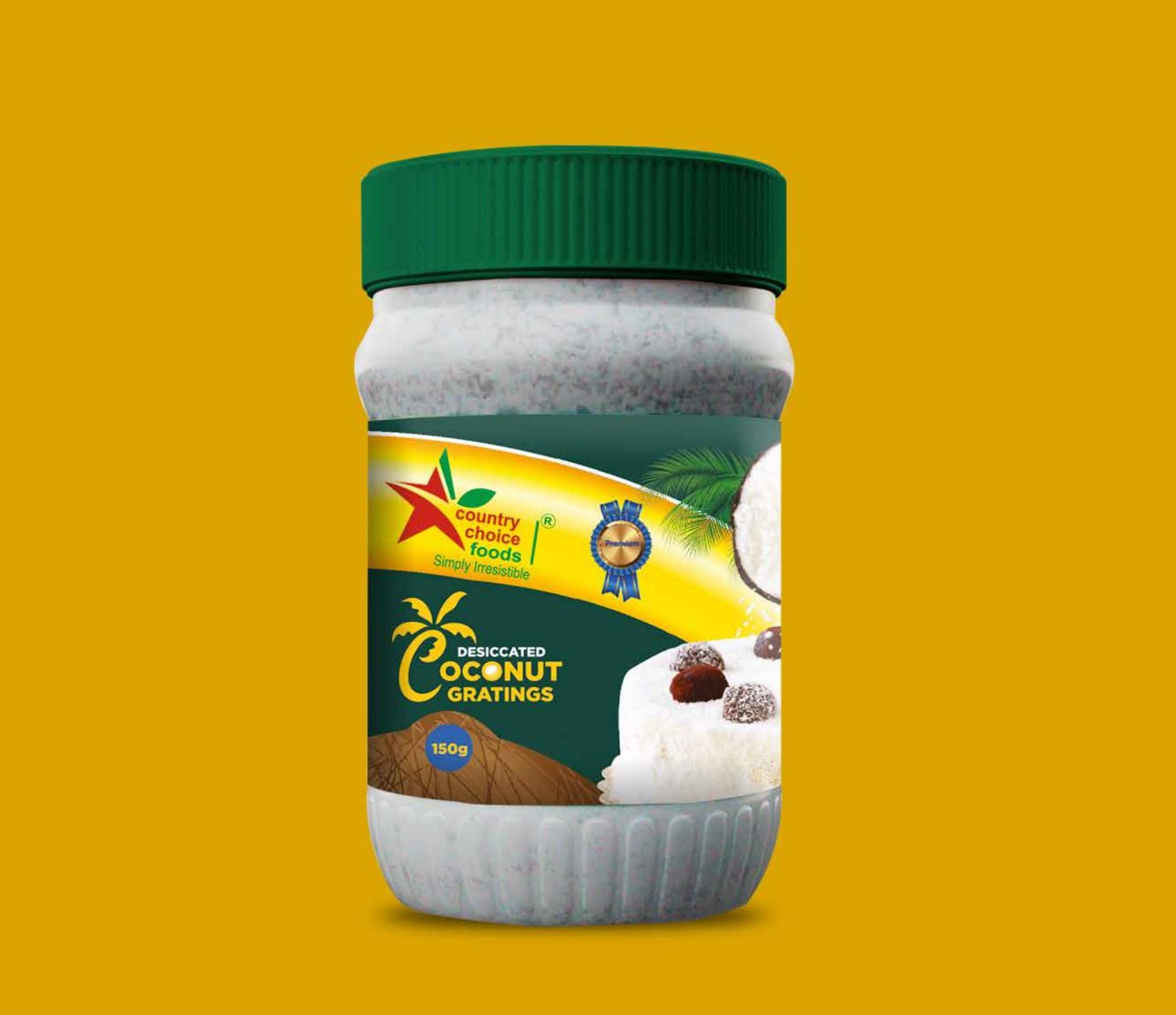 Country Choice Foods — desiccated coconut jar