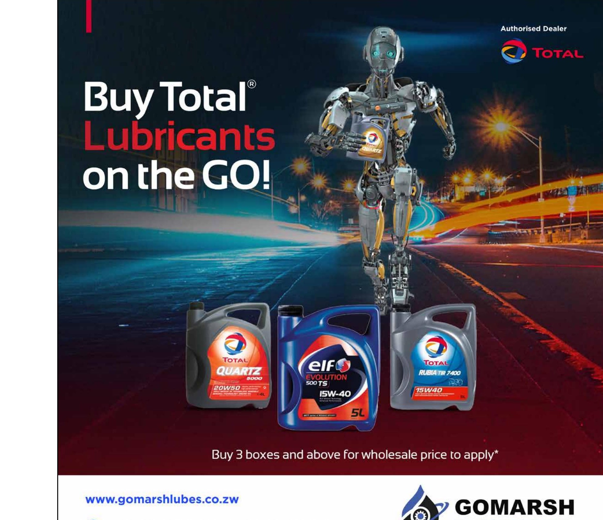 Gomarsh — Total Lubricants dealer ad
