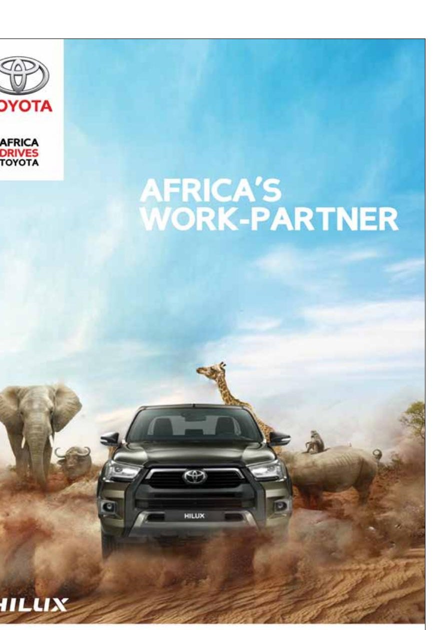 Toyota Hilux — Africa's Work-Partner press ad